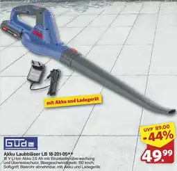 Famila Nord West Güde Akku Laubbläser LB 18-201-05 Angebot