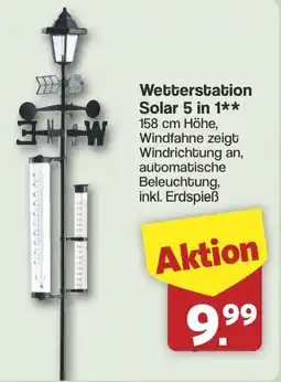 Famila Nord West Wetterstation Solar 5 in 1 Angebot