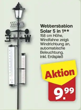 Famila Nord West Wetterstation Solar 5 in 1 Angebot