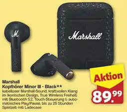 Famila Nord West Marshall Kopfhörer Minor III - Black Angebot