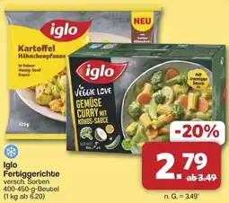 Famila Nord West iglo Fertiggerichte Angebot