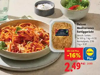 Lidl Deluxe Mediterranes Fertiggericht Angebot