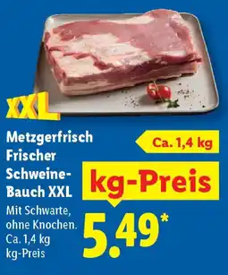 Lidl Metzgerfrisch Frischer Schweine- Bauch XXL Angebot