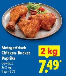 Lidl Metzgerfrisch Chicken-Bucket Paprika Angebot