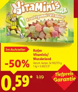 Lidl Katjes Vitaminis/ Wunderland Angebot