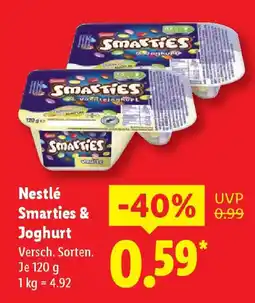 Lidl Nestlé Smarties & Joghurt Angebot