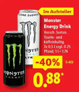 Lidl Monster Energy Drink Angebot