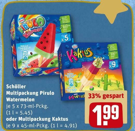 Schller multipackung pirulo watermelon oder multipackung kaktus Angebot  bei REWE