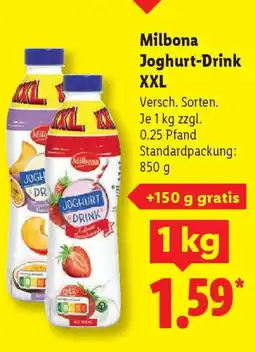 Lidl Milbona Joghurt-Drink XXL Angebot