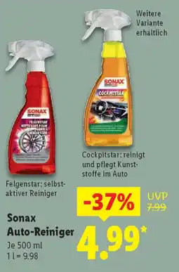 Lidl Sonax Auto-Reiniger Angebot