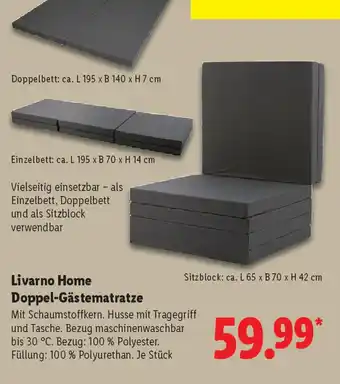 Lidl Livarno Home Doppel-Gästematratze Angebot