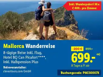 Lidl Mallorca Wanderreise 8-tägige Reise Angebot