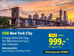 Lidl USA New York City 6-tägige Reise Angebot