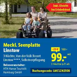 Lidl Meckl. Seenplatte Linstow 3 Nächte Angebot