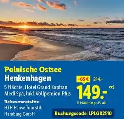 Lidl Polnische Ostsee Henkenhagen 5 Nächte Angebot