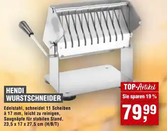 Handelshof HENDI WURSTSCHNEIDER Angebot