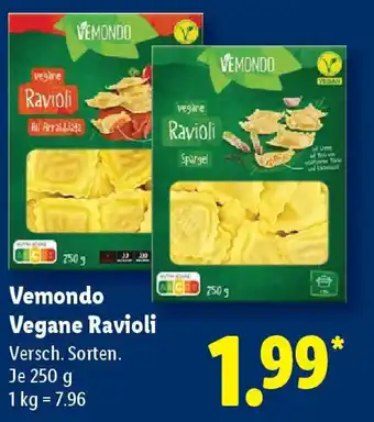 Lidl Vemondo Vegane Ravioli Angebot