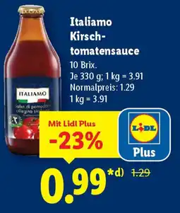 Lidl Italiamo Kirsch- tomatensauce Angebot