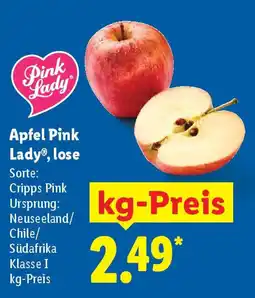 Lidl Apfel Pink Lady, lose Angebot