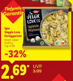 Lidl Iglo Veggie Love Fertiggericht Angebot