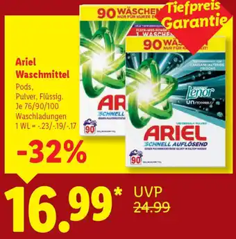 Lidl Ariel Waschmittel Angebot