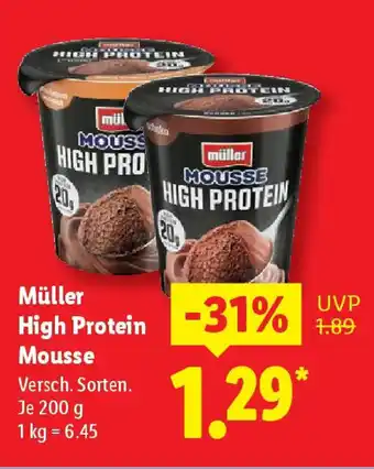 Lidl Müller High Protein Mousse Angebot