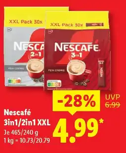 Lidl Nescafé 3in1/2in1 XXL Angebot