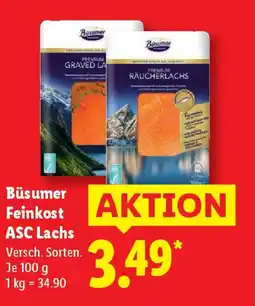 Lidl Büsumer Feinkost ASC Lachs Angebot