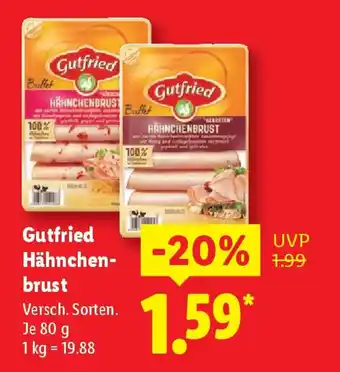 Lidl Gutfried Hähnchen- brust Angebot