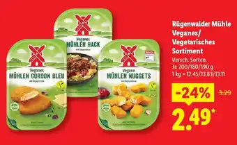 Lidl Rügenwalder Mühle Veganes/ Vegetarisches Sortiment Angebot