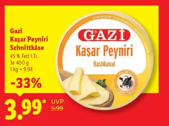 Lidl Gazi Kaşar Peyniri Schnittkäse Angebot