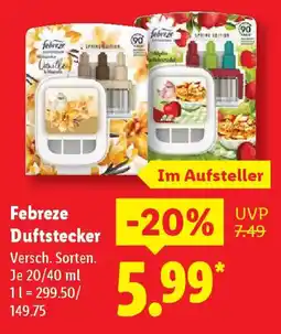 Lidl Febreze Duftstecker Angebot