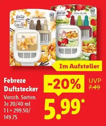 Lidl Febreze Duftstecker Angebot