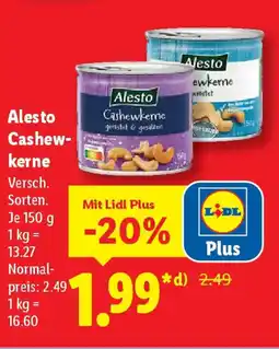 Lidl Alesto Cashew- Kerne Angebot