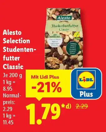 Lidl Alesto Selection Alesto Studentenfutter Classic Angebot