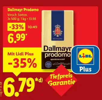 Lidl Dallmayr Prodomo Angebot
