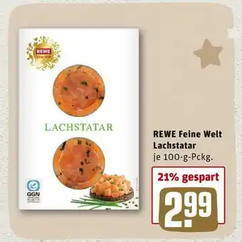 REWE Rewe feine welt lachstatar Angebot