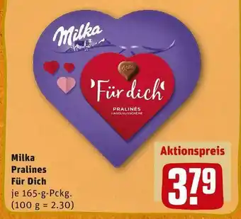 REWE Milka pralines für dich Angebot