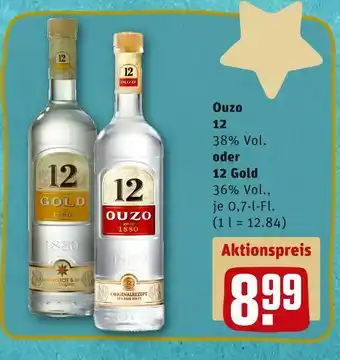 REWE Ouzo 12 schnaps Angebot