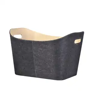 toom Baumarkt Firefix Filzkorb anthrazit/beige 56 x 37 x 42 cm Angebot
