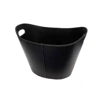 toom Baumarkt Firefix Kunstlederkorb schwarz 39 x 46 x 31 cm Angebot
