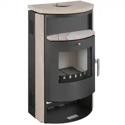 toom Baumarkt Accente International Kaminofen 'Pamir 2.0 STS' Stahl/Sandstein 6,7 kW Angebot