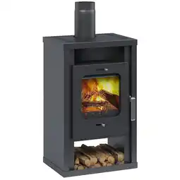 toom Baumarkt Accente International Kaminofen 'Lulea Stahl' anthrazit 6 kW Angebot