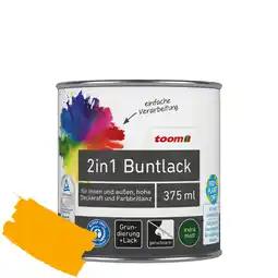 toom Baumarkt toom 2in1 Buntlack 'Sonnenblume' orangegelb matt 375 ml Angebot