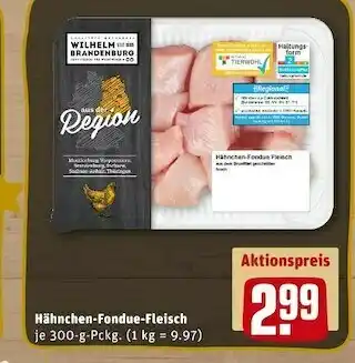 REWE Wilhelm brandenburg hähnchen-fondue-fleisch Angebot