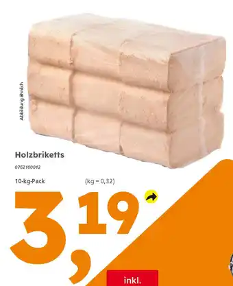 Globus Baumarkt Holzbriketts Angebot