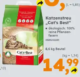 Globus Baumarkt Katzenstreu ,,Cat's Best" Angebot