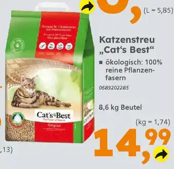 Globus Baumarkt Katzenstreu ,,Cat's Best" Angebot