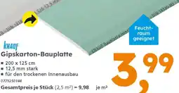 Globus Baumarkt KNAUF Gipskarton-Bauplatte Angebot