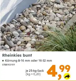 Globus Baumarkt Rheinkies bunt Angebot